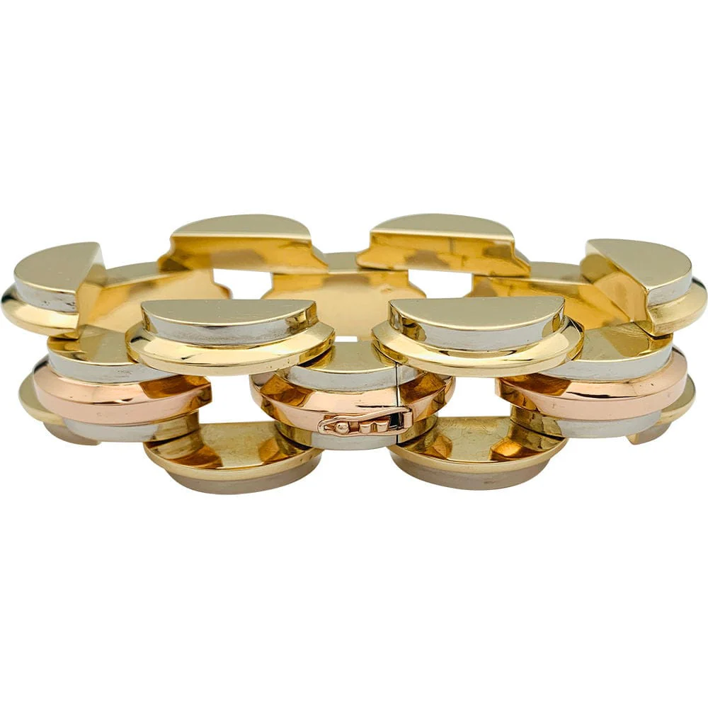 Bracelet Tank, three tones of gold. - Image 5