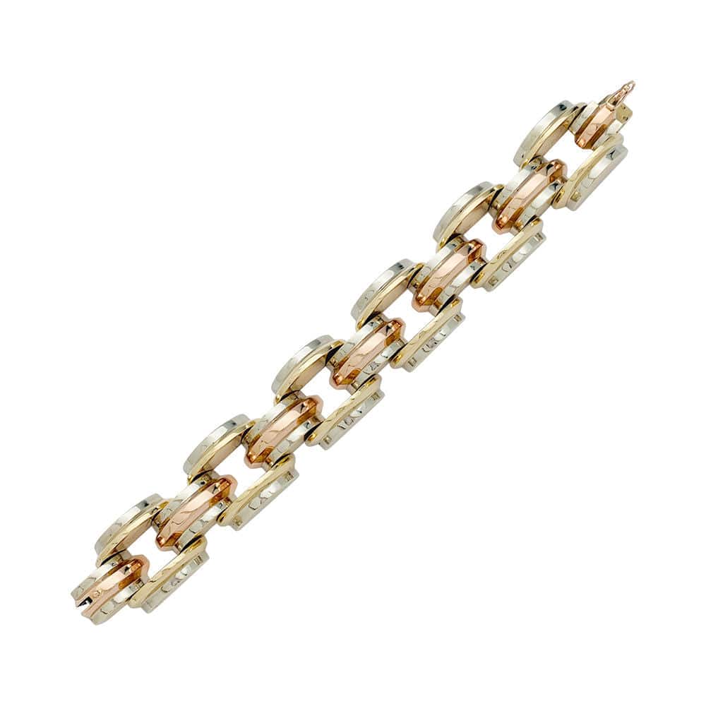 Bracelet Tank, three tones of gold. - Image 6