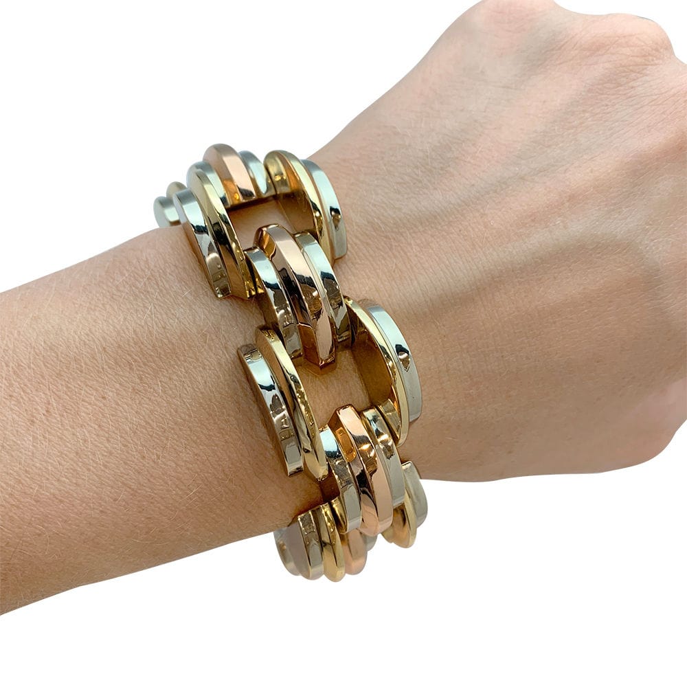Bracelet Tank, three tones of gold. - Image 7