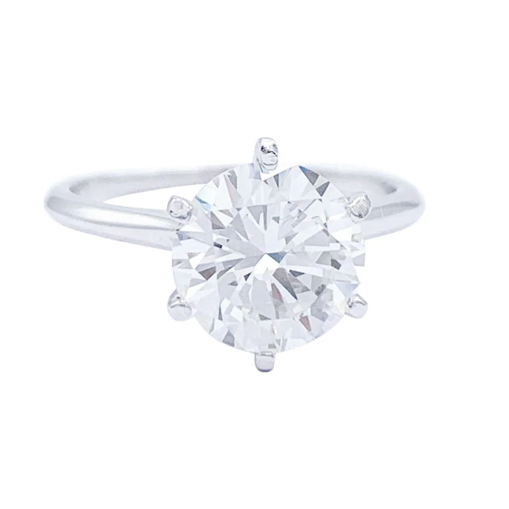 Diamond solitaire ring. - Image 3