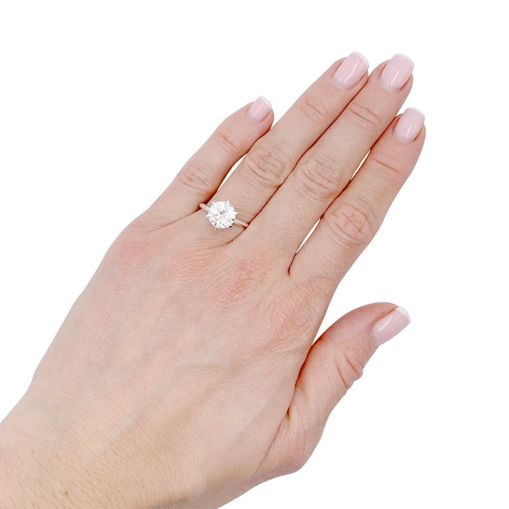Diamond solitaire ring. - Image 4
