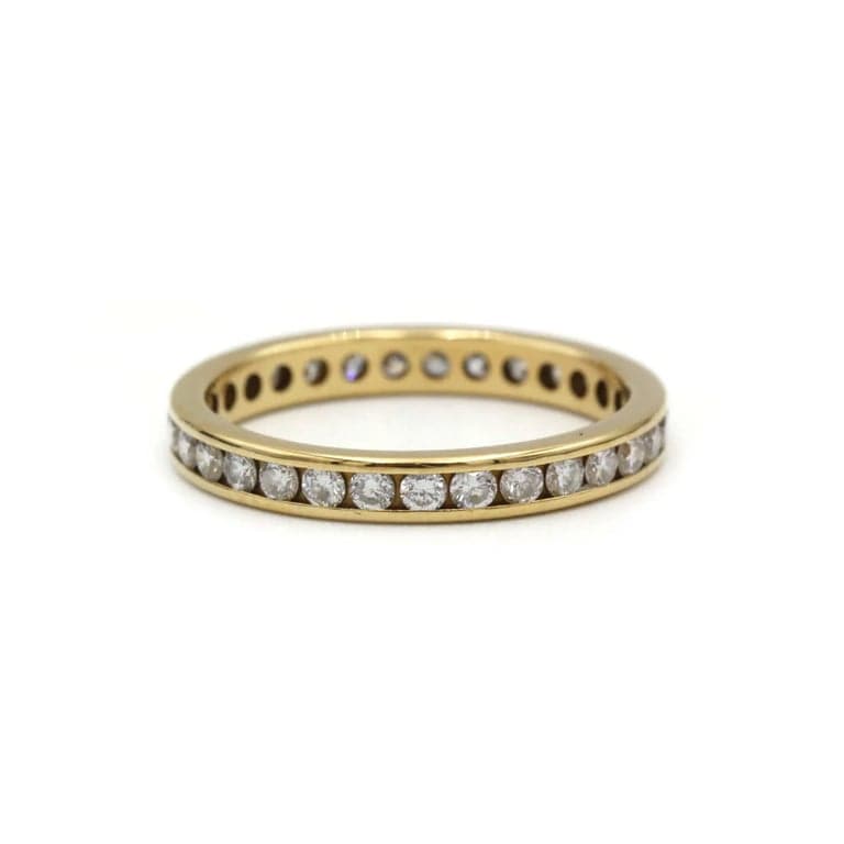 Wedding ring - Yellow gold and diamonds