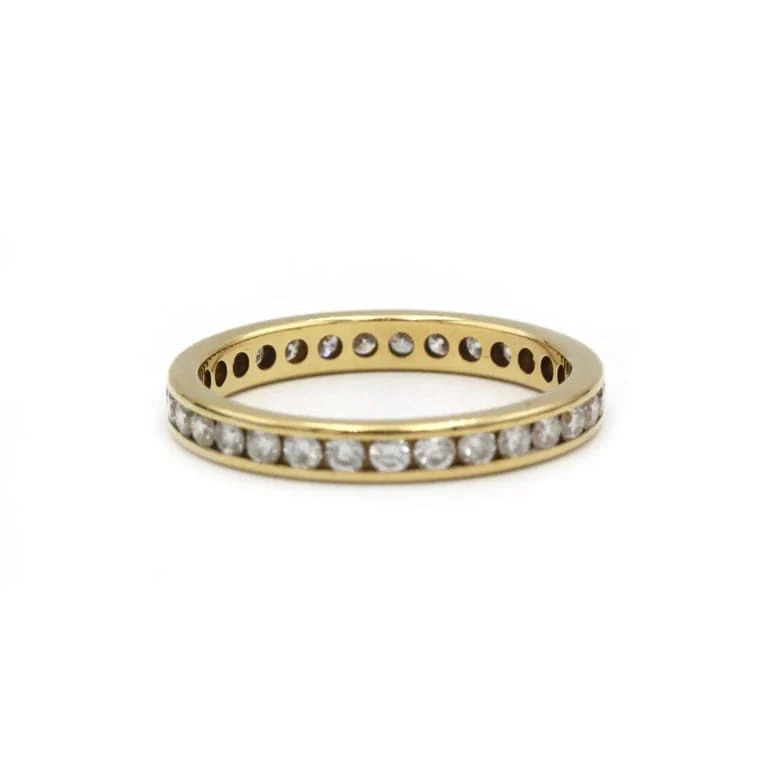 Wedding ring - Yellow gold and diamonds - Image 2