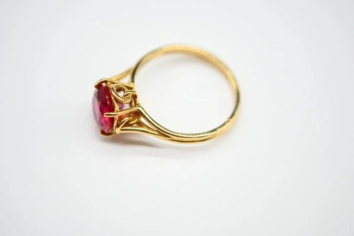 Rubellite Solitaire Ring - Image 4