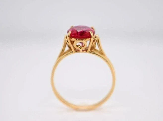 Rubellite Solitaire Ring - Image 5