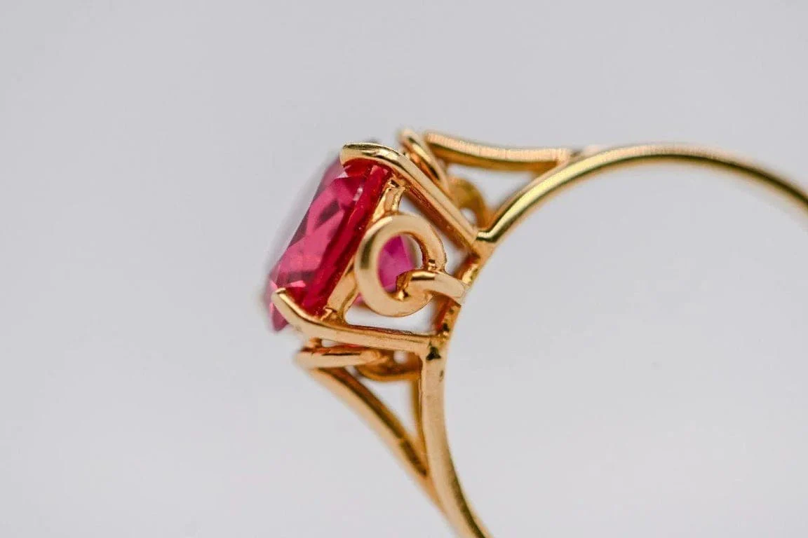 Rubellite Solitaire Ring - Image 8