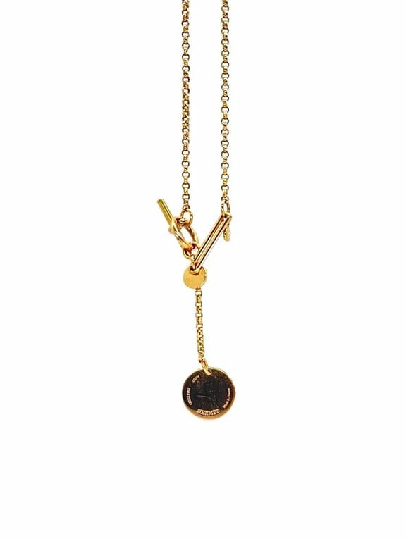 Necklace Hermès Ex-Libris rose gold - Image 4