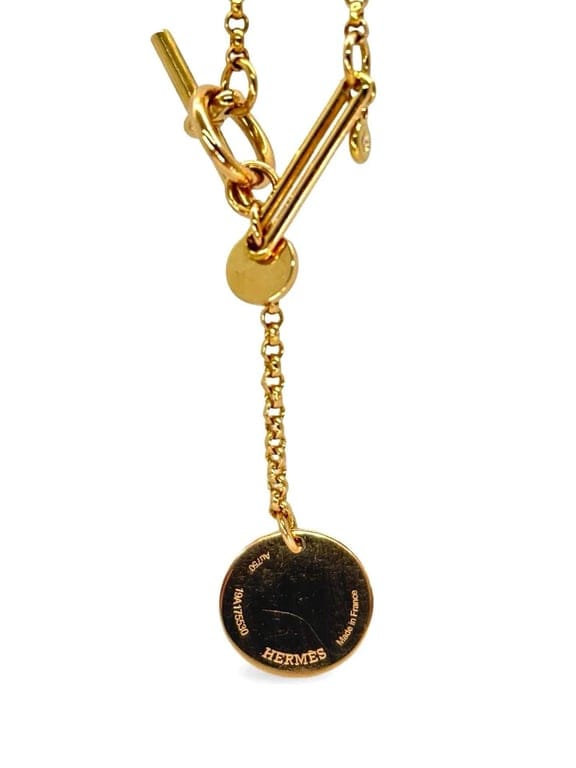 Necklace Hermès Ex-Libris rose gold - Image 5
