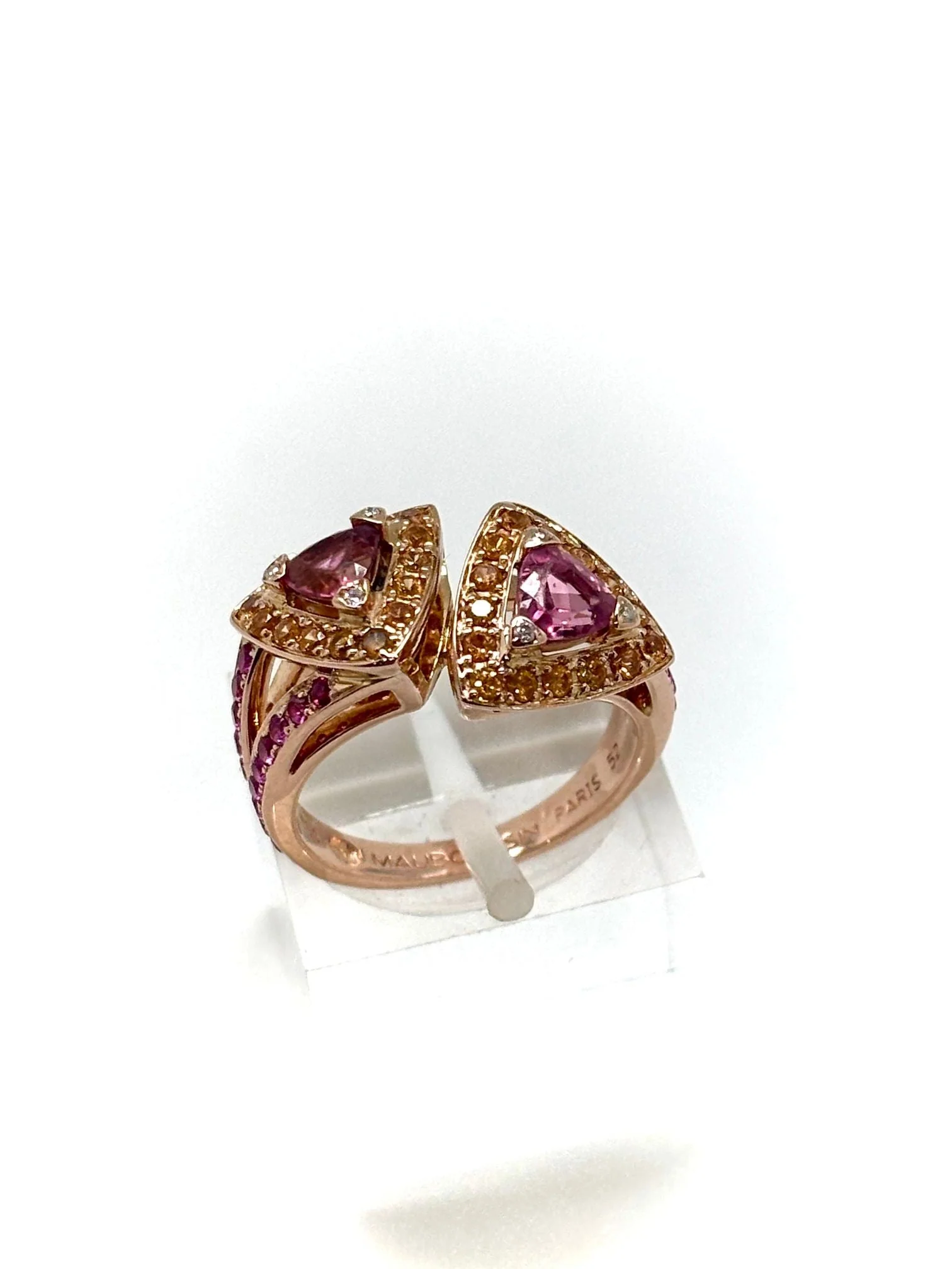 MAUBOUSSIN - SUBTILE DUALITE rose gold ring - Image 2