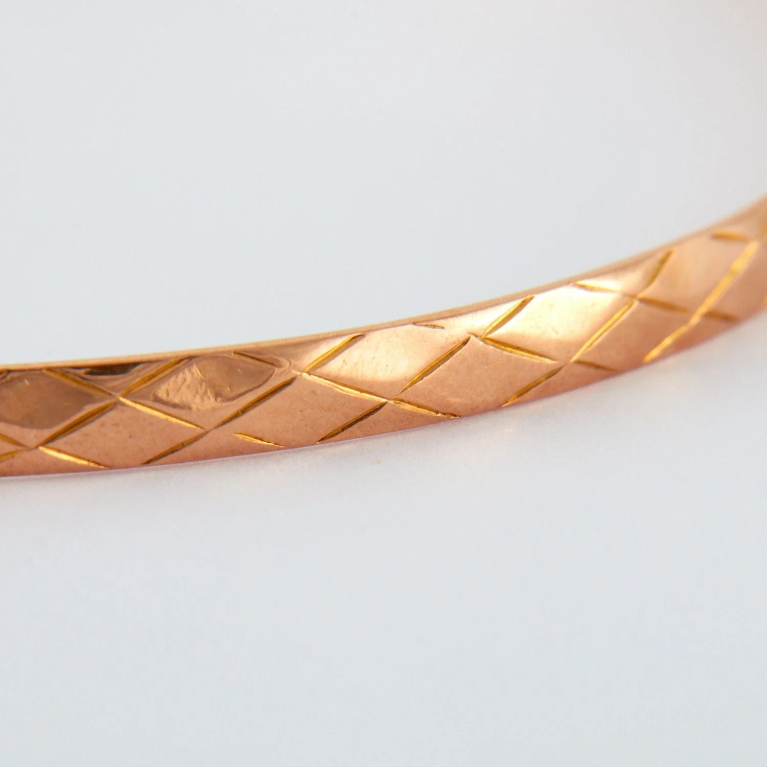 Rose Gold Bangle Bracelet - Image 3