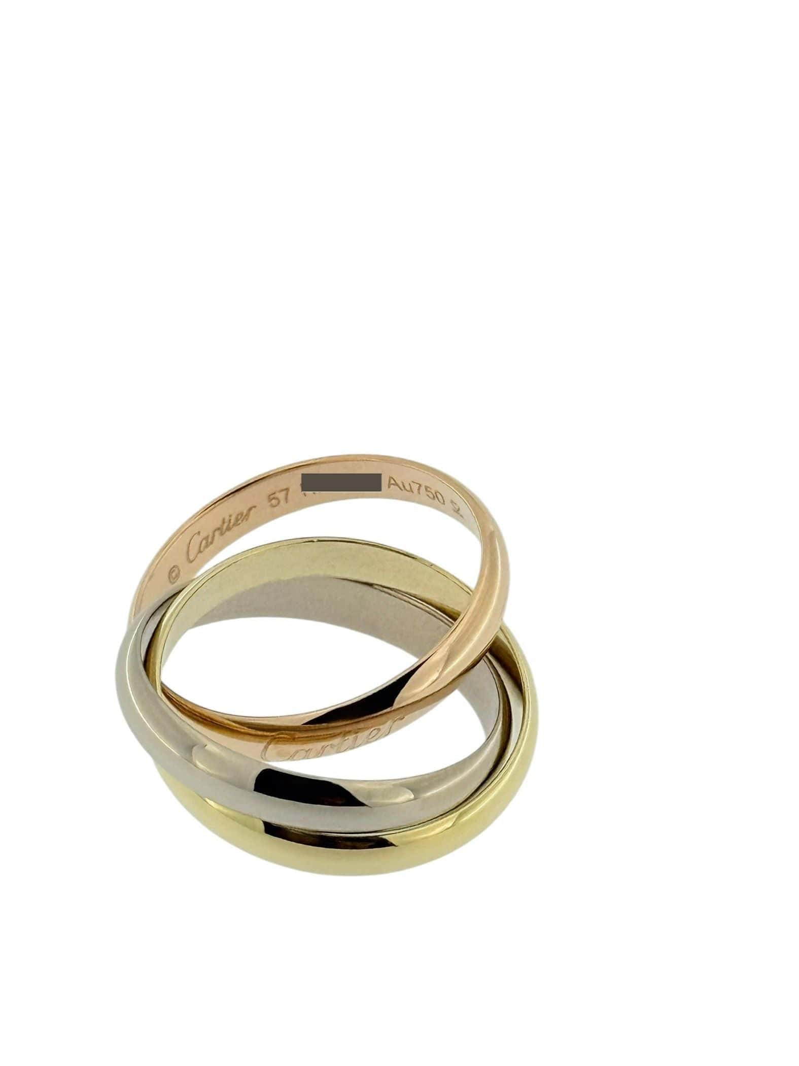 Triple gold ring Trinity of Cartier - Image 7