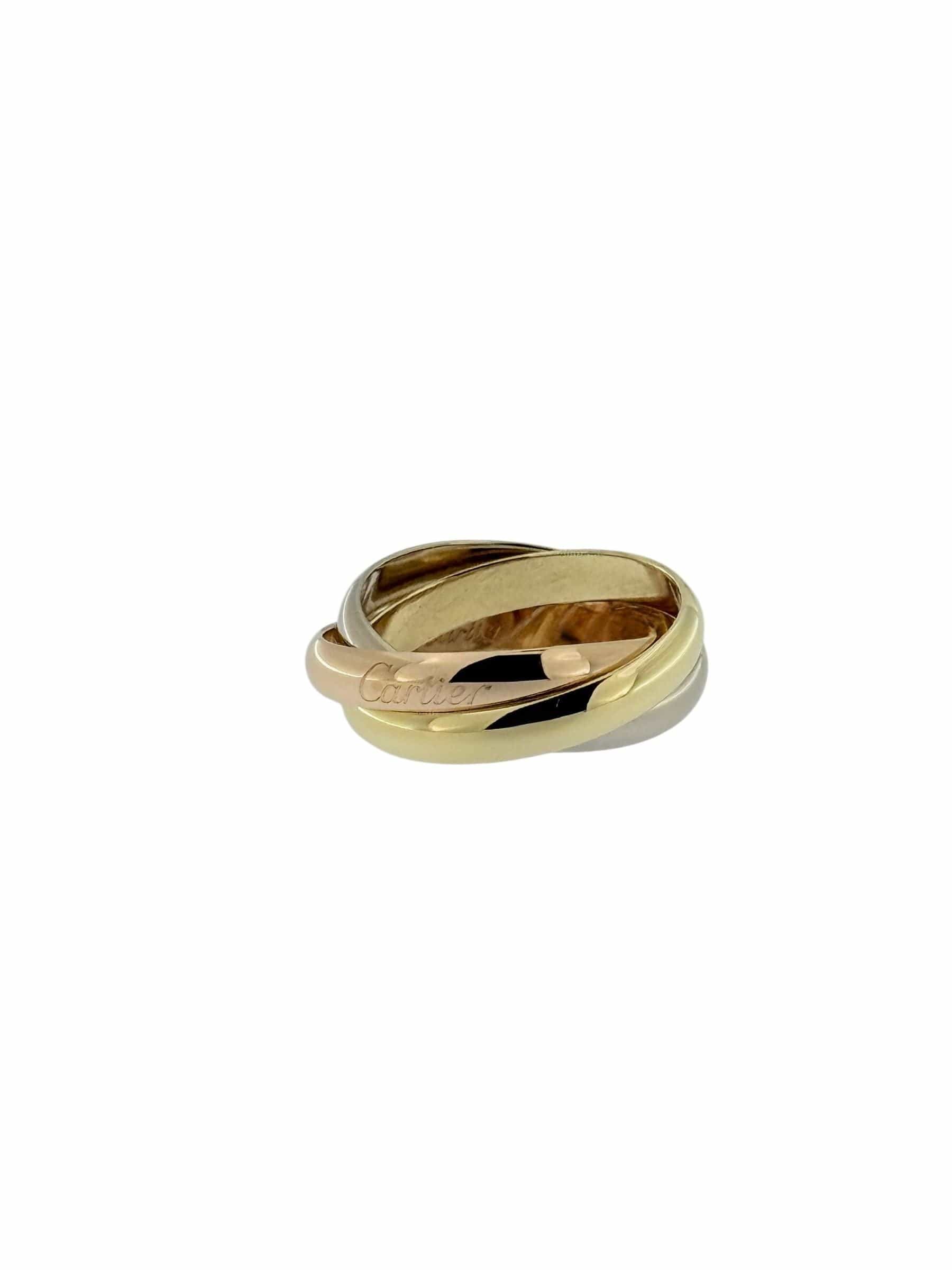 Triple gold ring Trinity of Cartier - Image 9