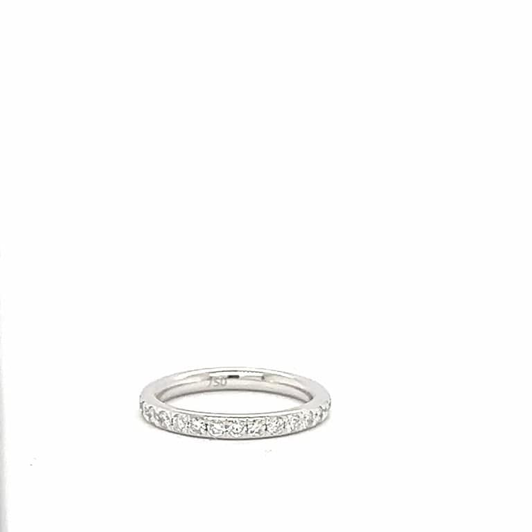 18k white gold ring with diamonds - Image 5