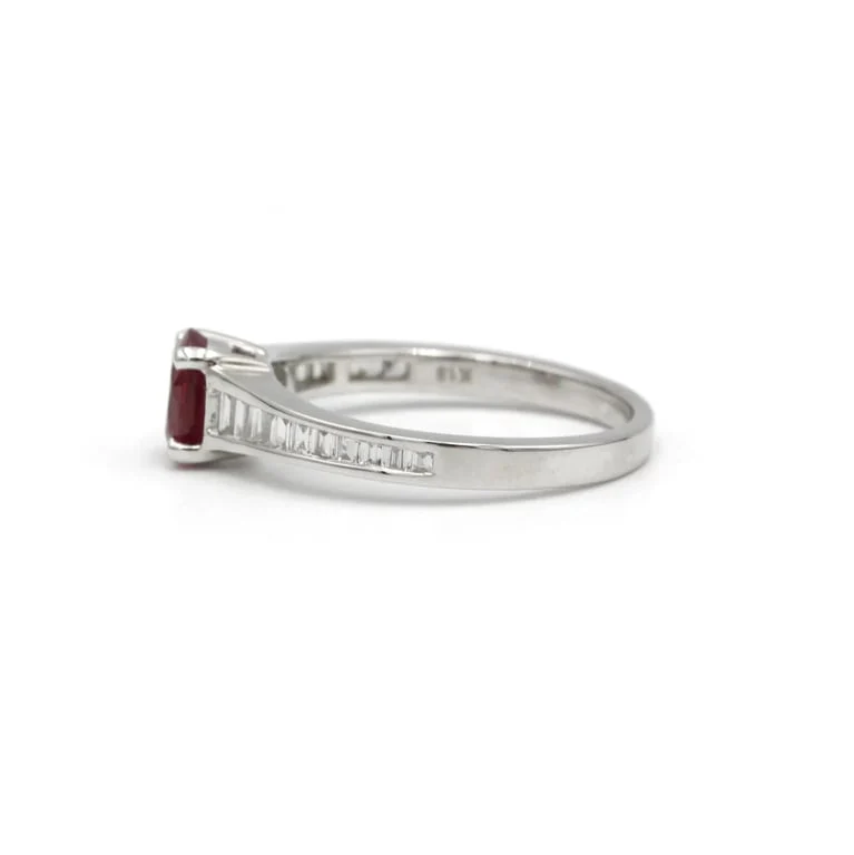 Gold, diamond and ruby ring - Image 2