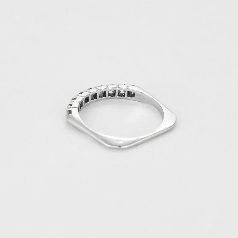 Wedding band White Gold Diamonds - Image 5