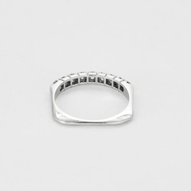 Wedding band White Gold Diamonds - Image 6