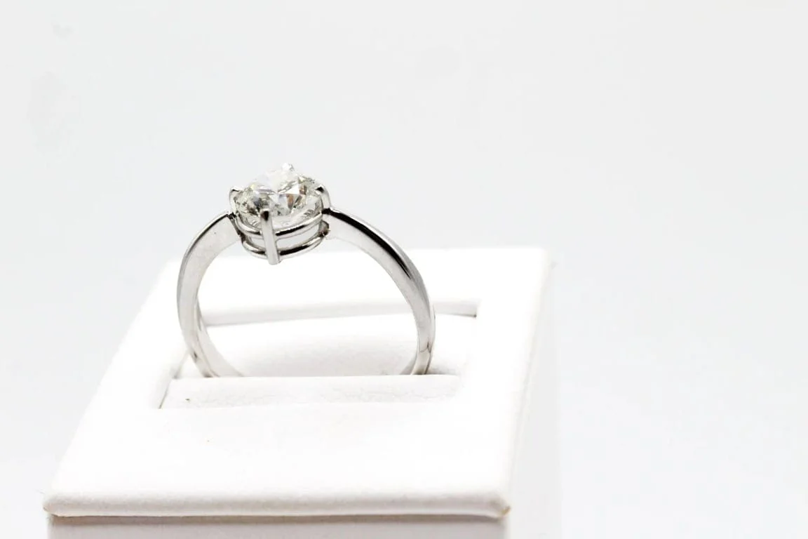 Solitaire white gold and diamond  - Image 4