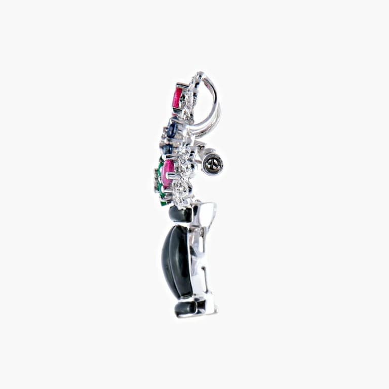 Flower Basket Pendant Brooch - Image 7