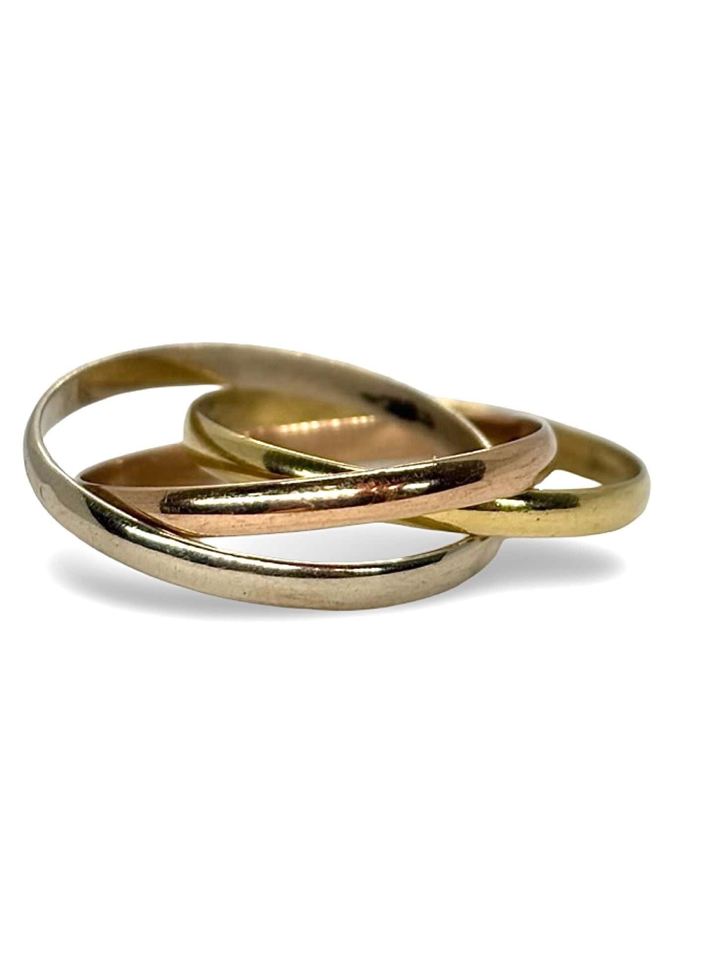 18K three-gold ring  - Image 3