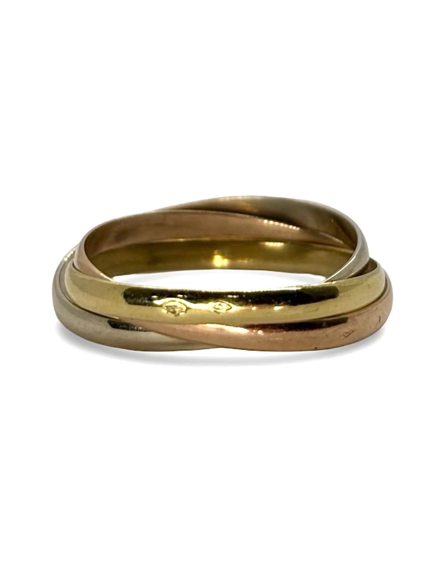 18K three-gold ring  - Image 4