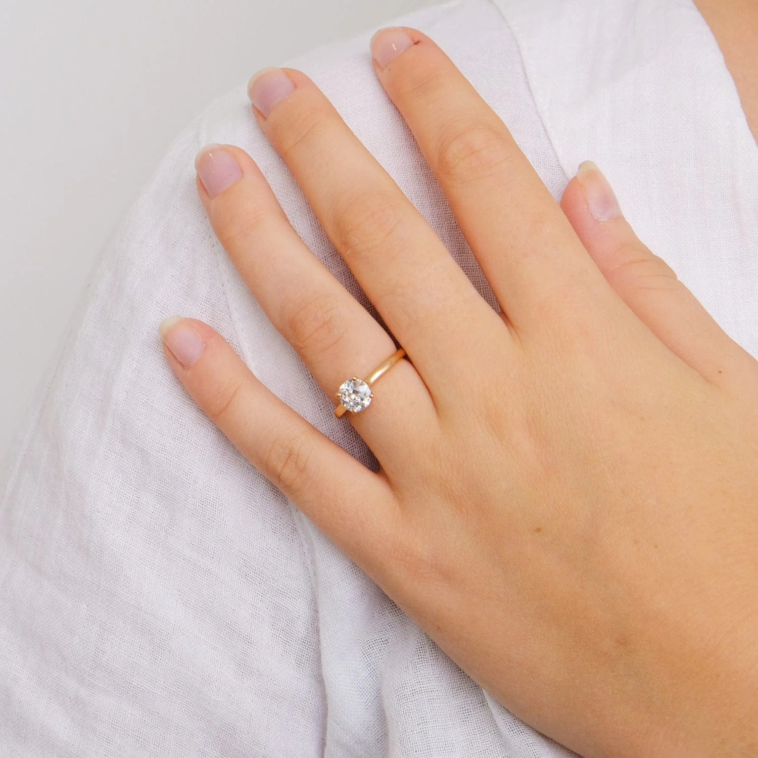 Diamond Solitaire Ring 1.08 ct Rose Gold - Image 3