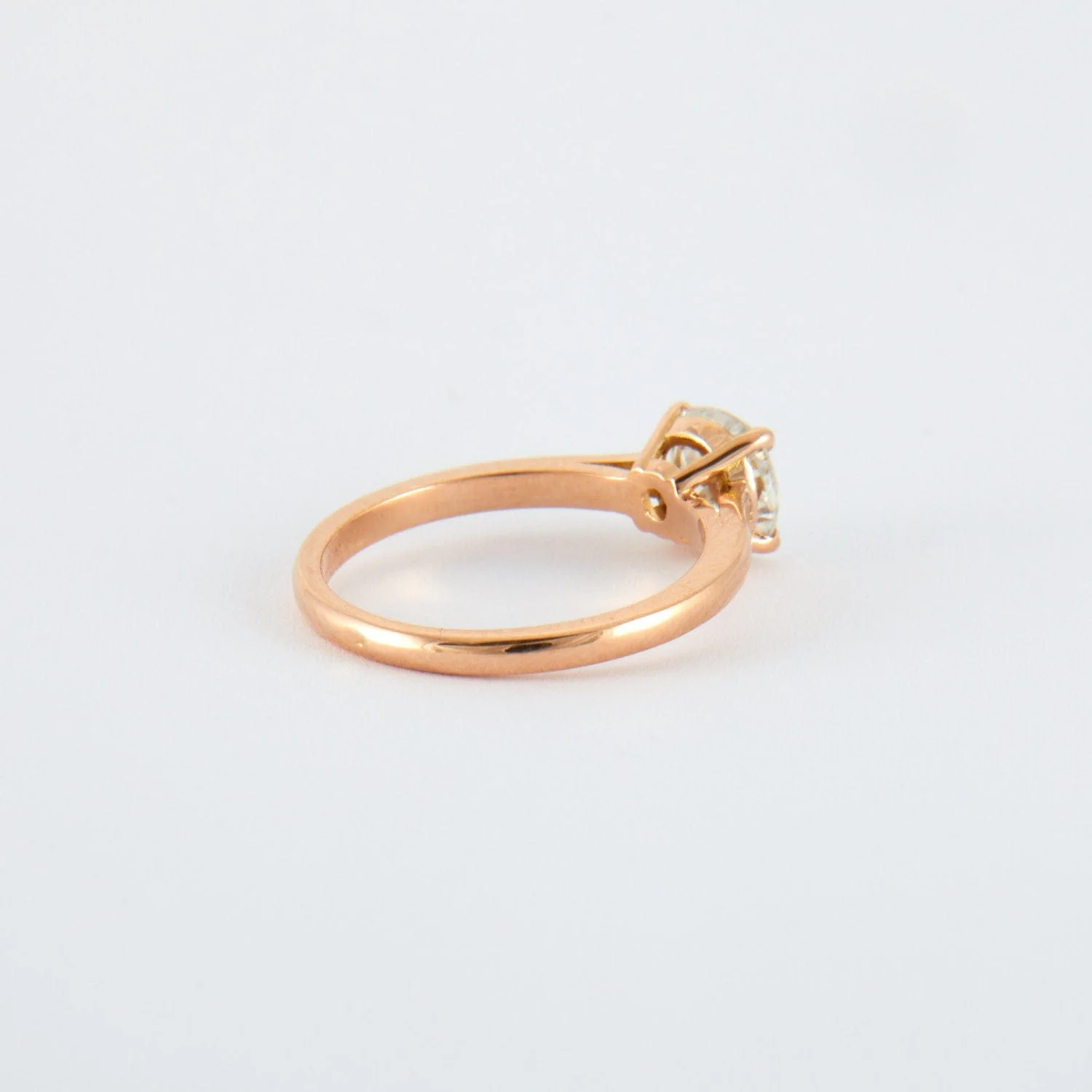 Diamond Solitaire Ring 1.08 ct Rose Gold - Image 4