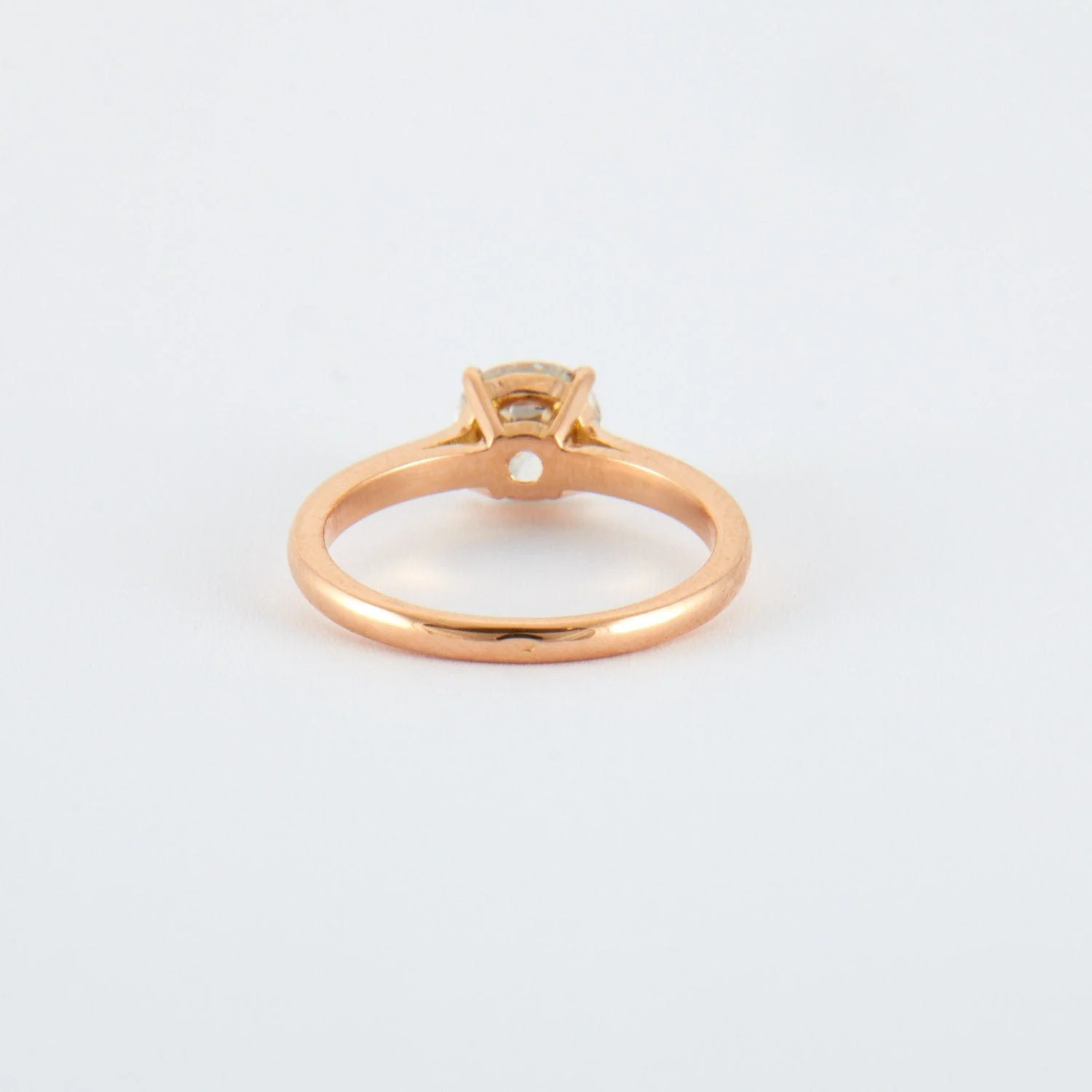 Diamond Solitaire Ring 1.08 ct Rose Gold - Image 6