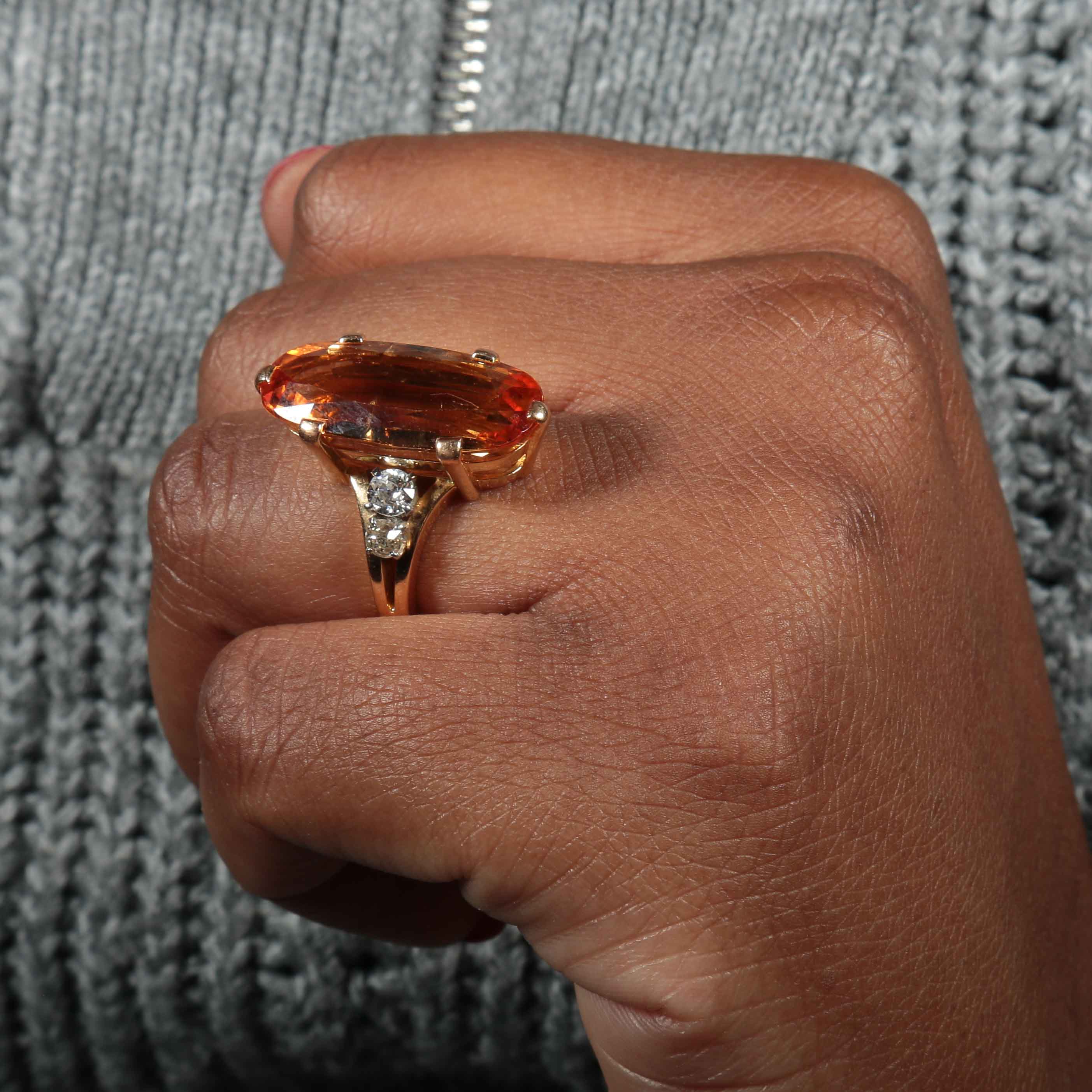 Citrine Diamond Ring - Image 2