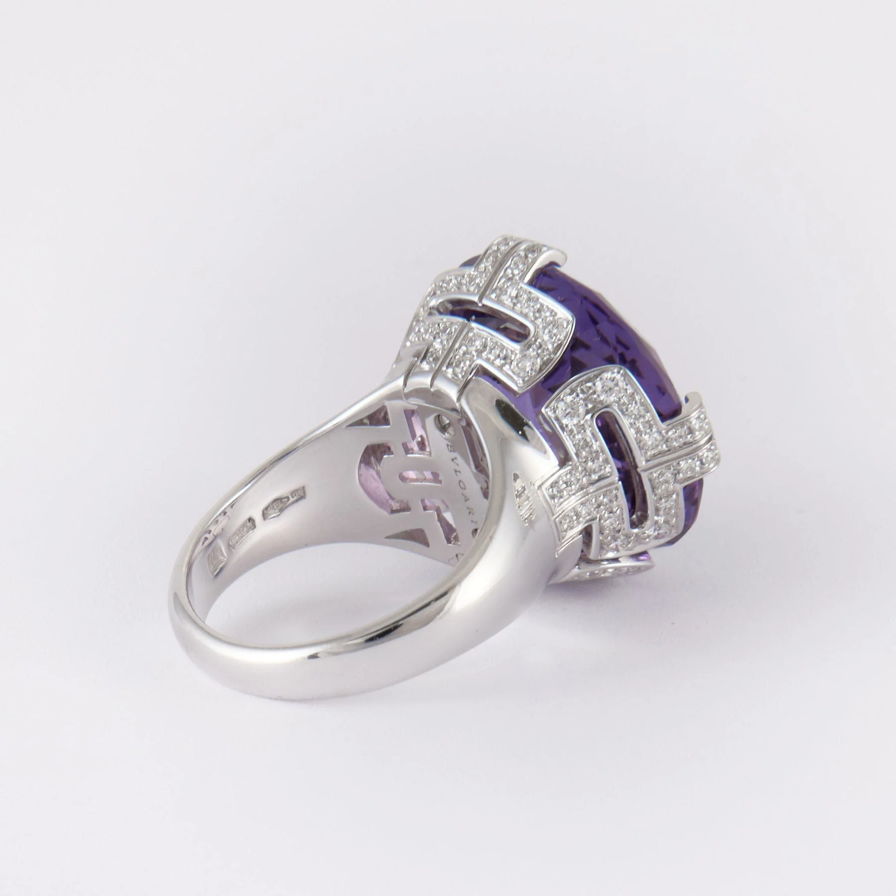BULGARI - Amethyst Ring, Diamonds - Image 6