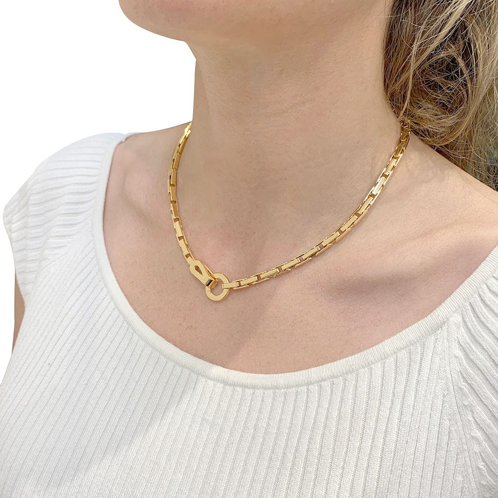 Necklace Cartier, "Agrafe", yellow gold. - Image 2