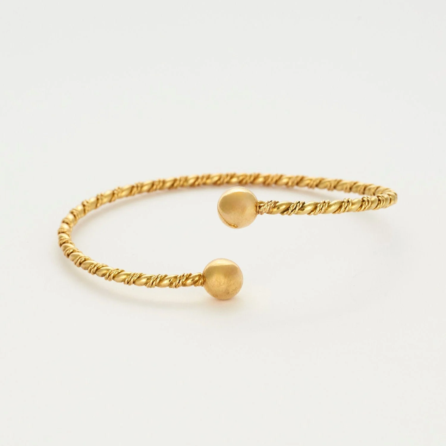 Yellow gold bangle bracelet - Image 5