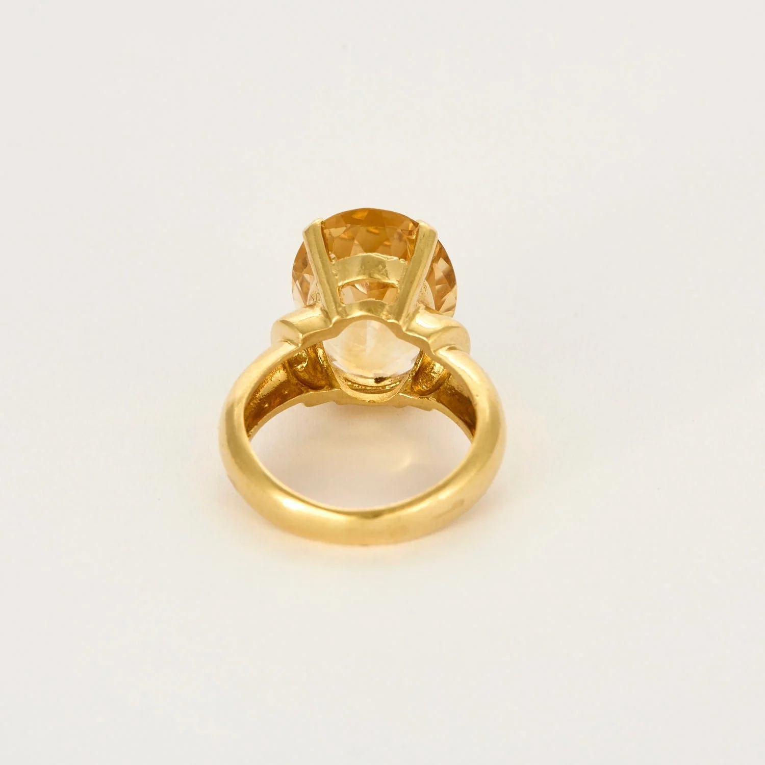 Yellow Gold Citrine Ring - Image 5