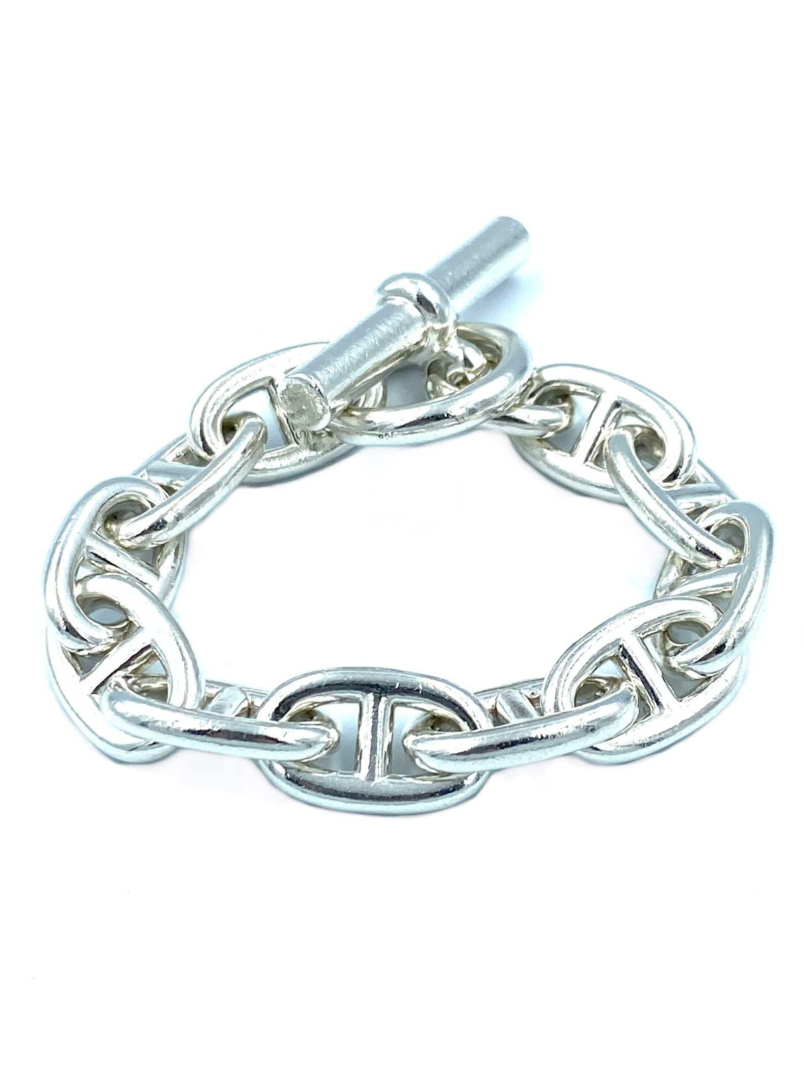 HERMES. TGM Anchor Chain Bracelet - Image 3