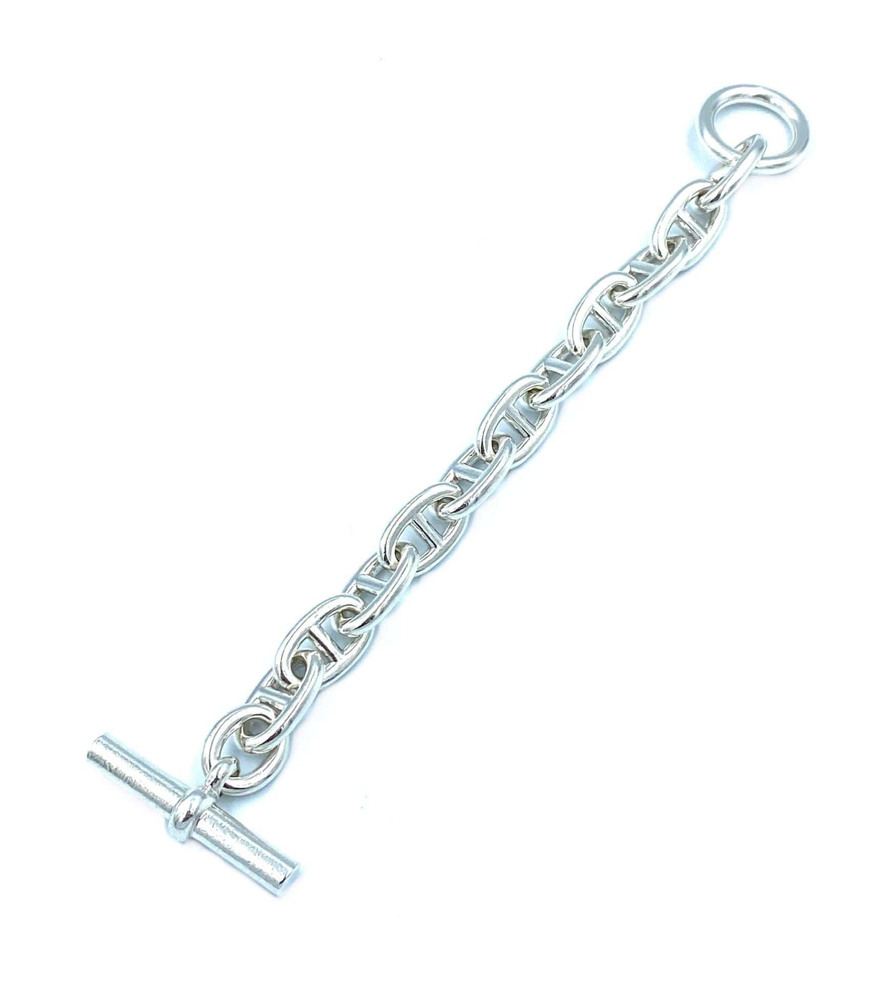 HERMES. TGM Anchor Chain Bracelet - Image 6