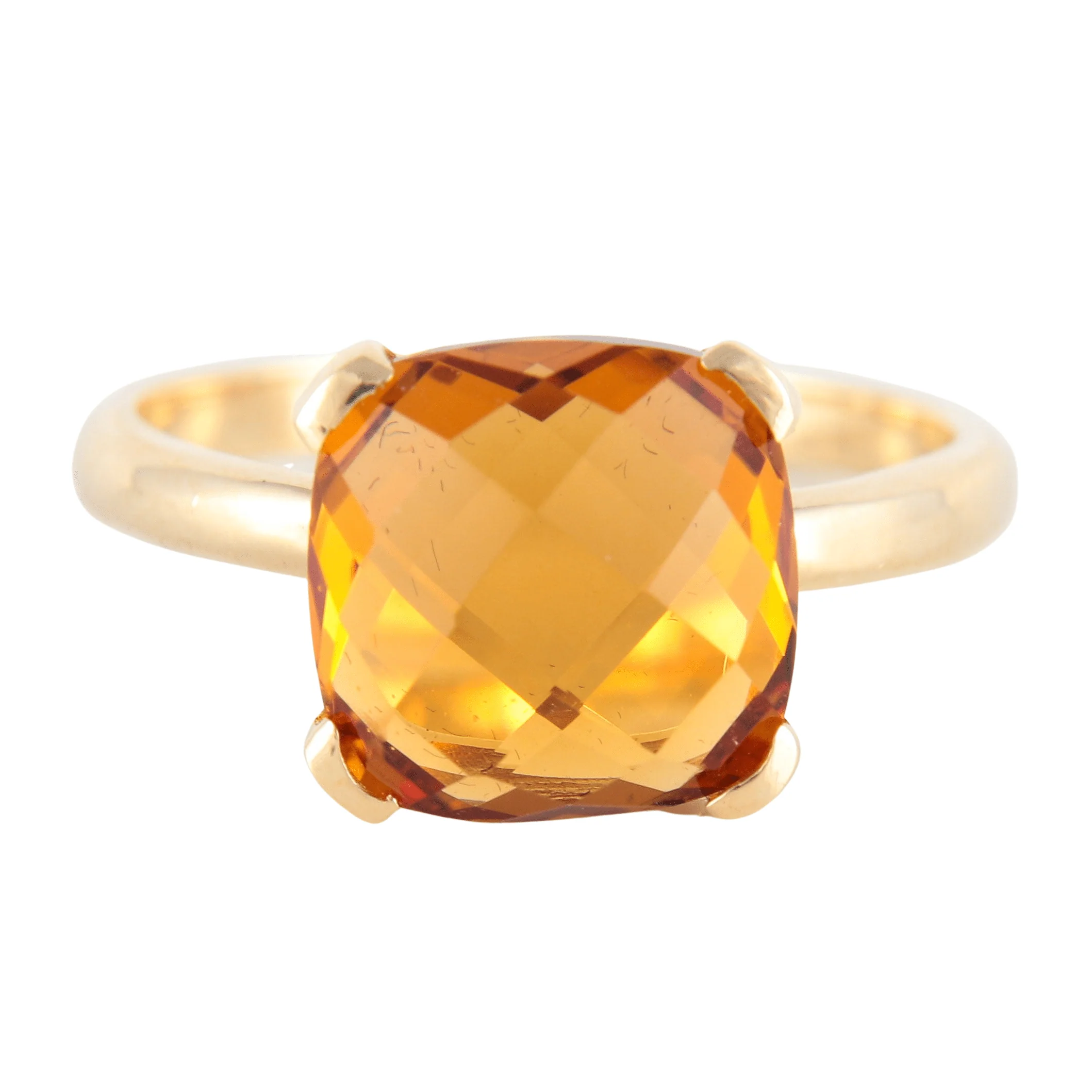 Citrine Solitaire Ring
