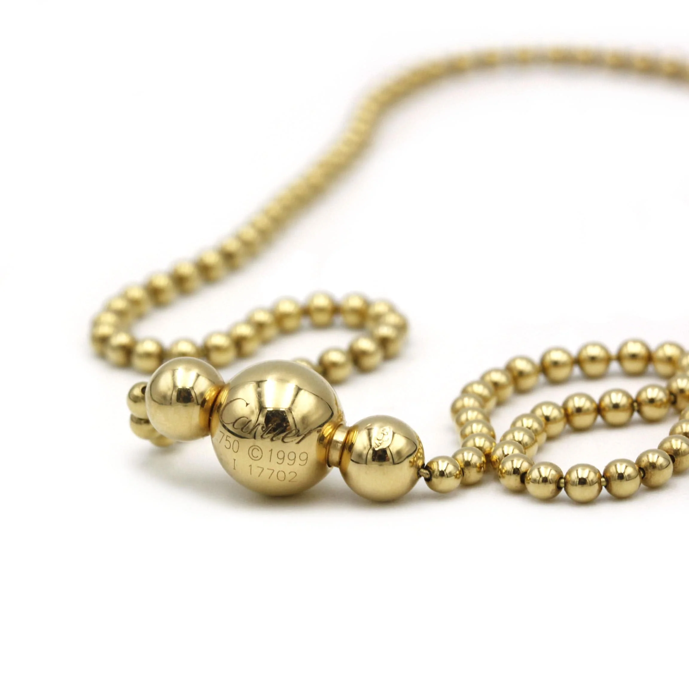 CARTIER - Diamond gold necklace - Image 4