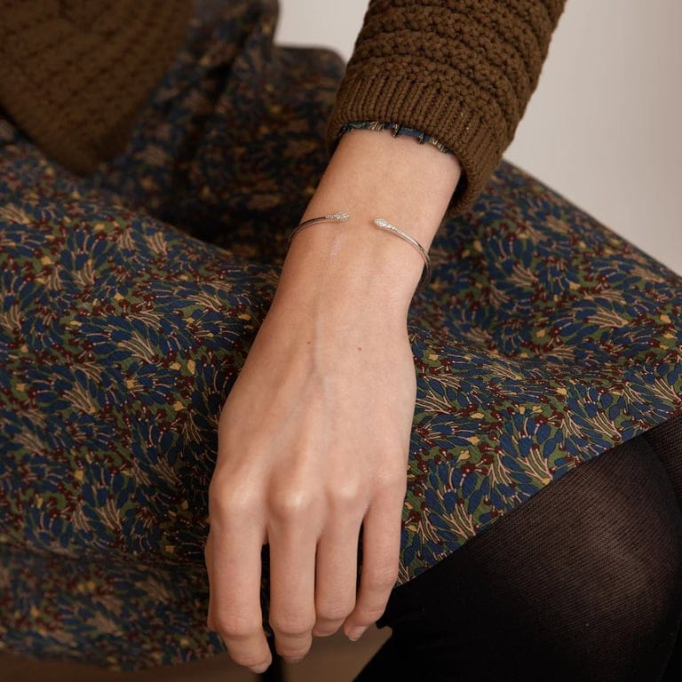 Open articulated bangle bracelet - Image 2