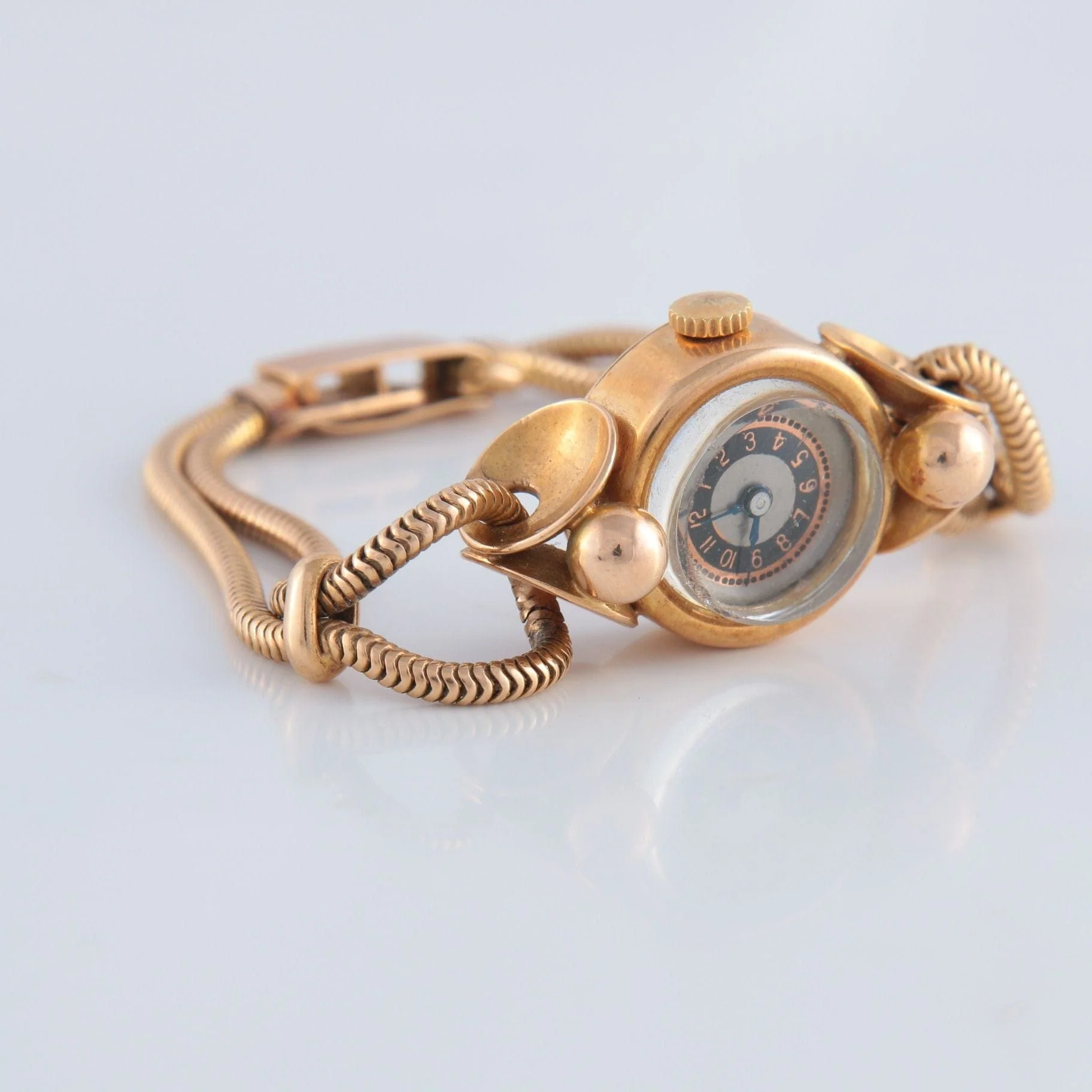 Yellow gold watch - Image 8
