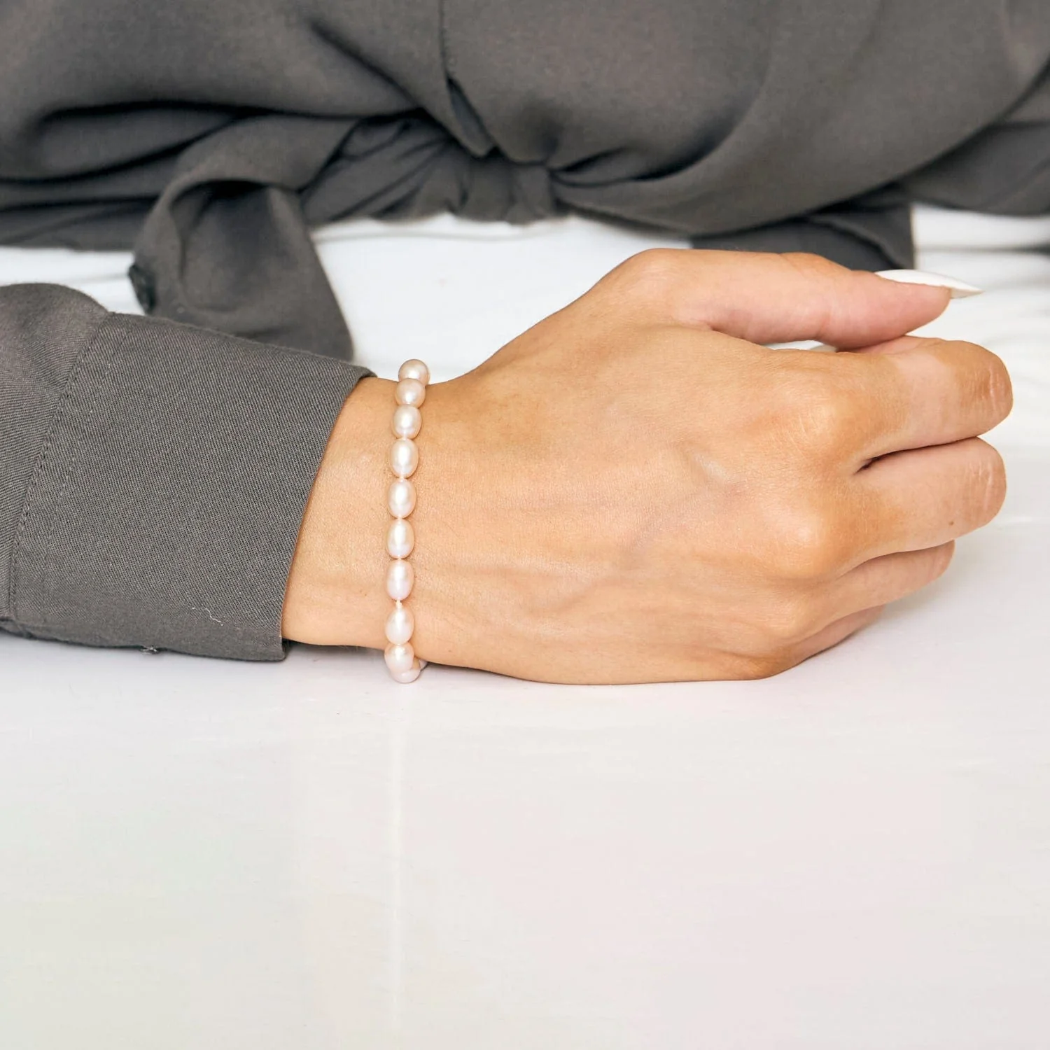 Yellow Gold Pearl Bracelet - Image 2