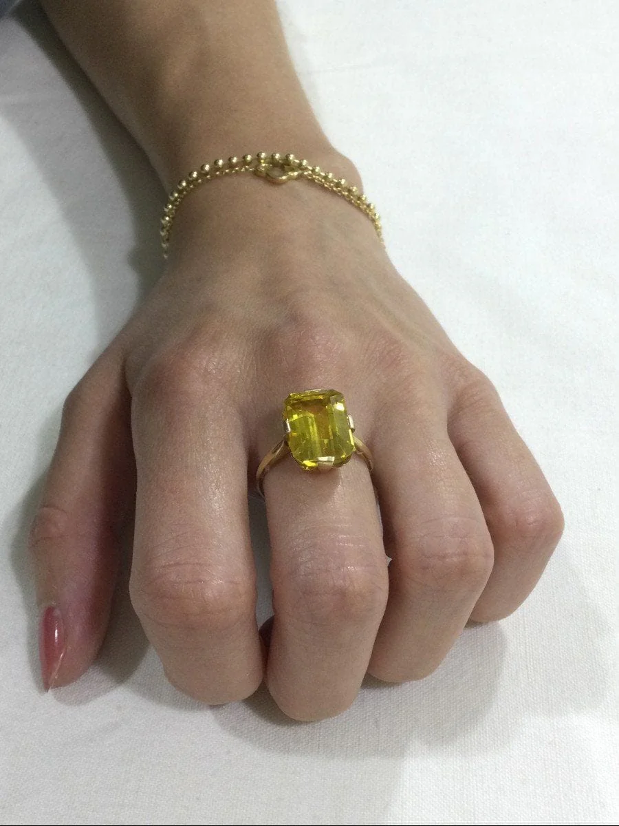 Gold And Citrine Ring - Image 3