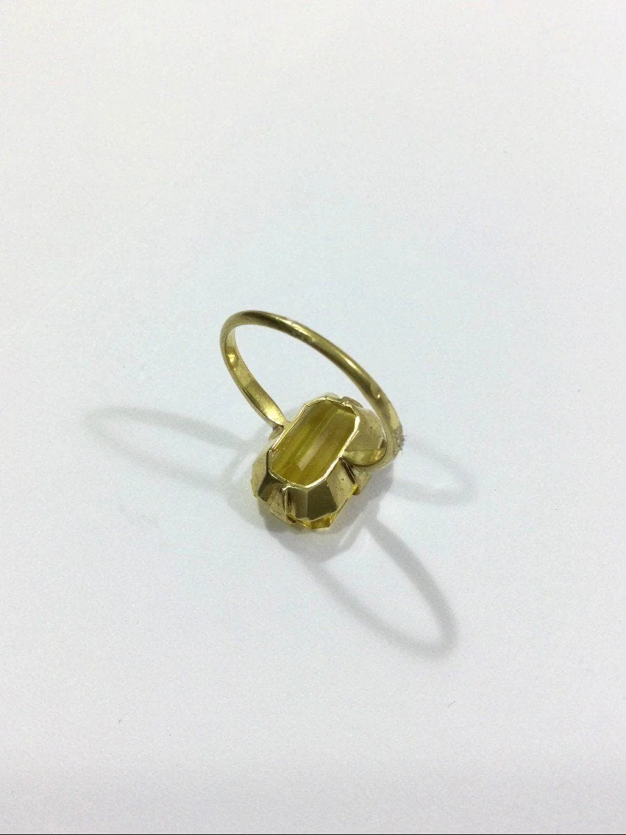 Gold And Citrine Ring - Image 4