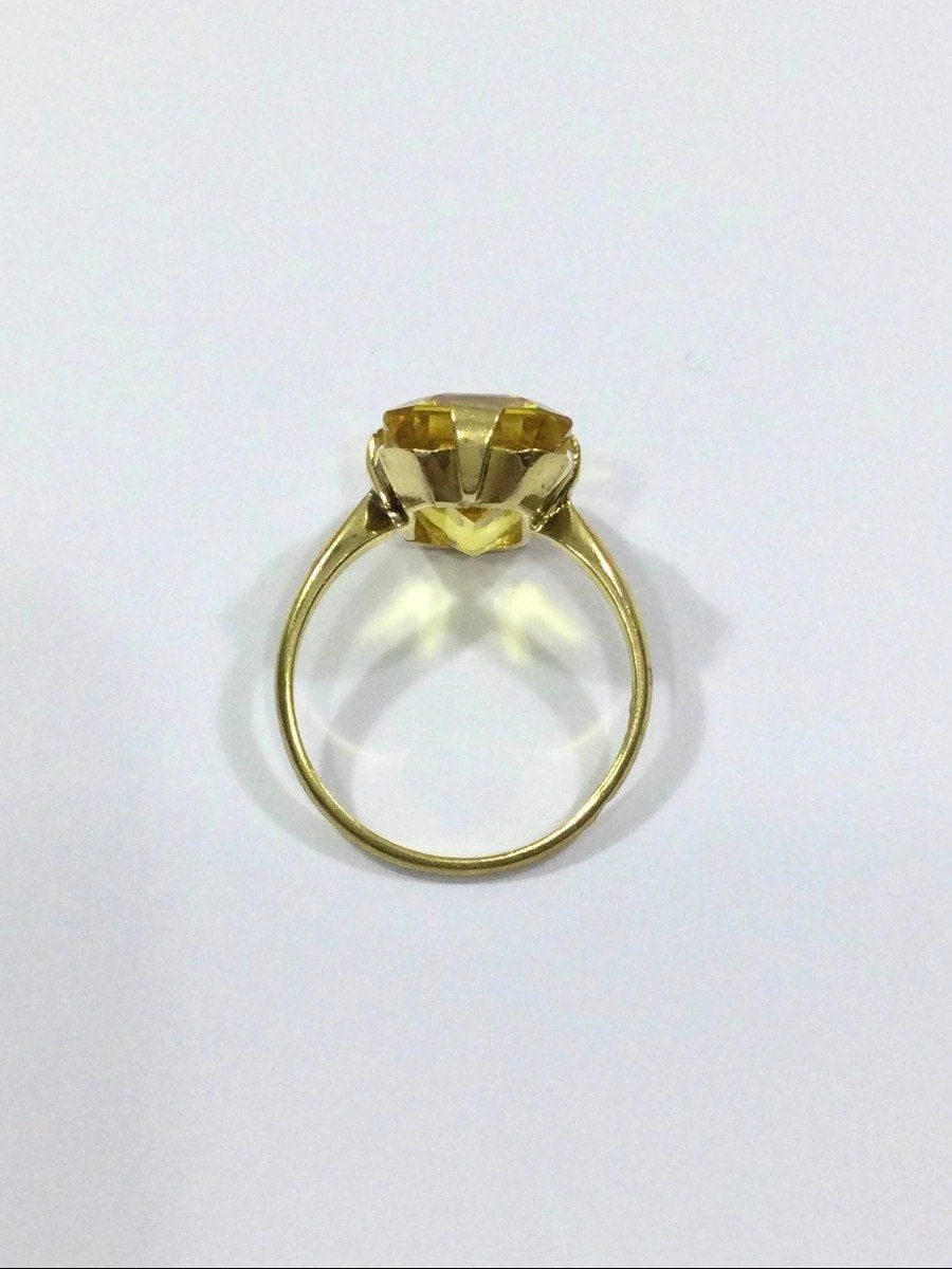 Gold And Citrine Ring - Image 8