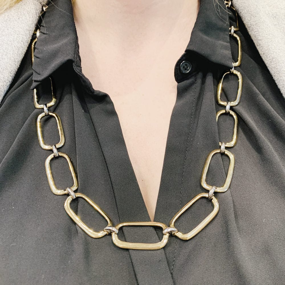 Long two gold necklace. - Image 10