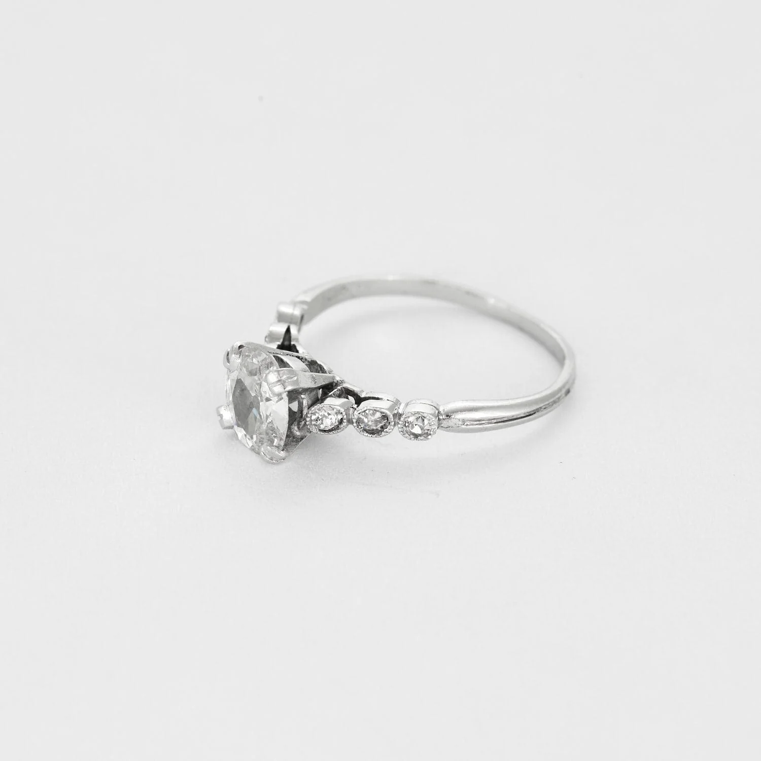 Ring platinum diamond - Image 3