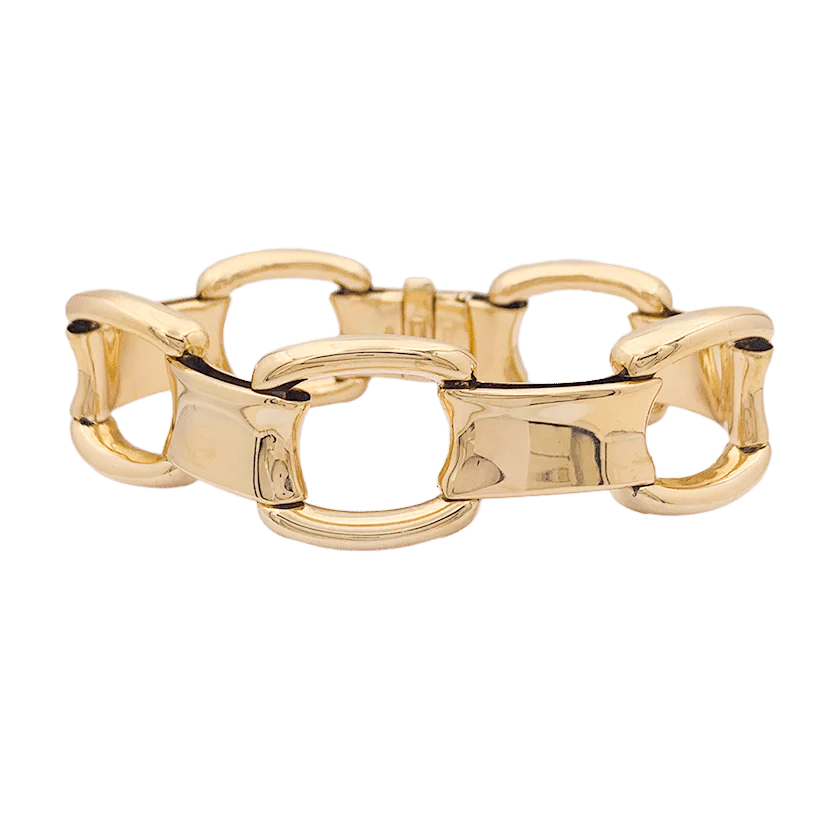 Yellow gold bracelet.