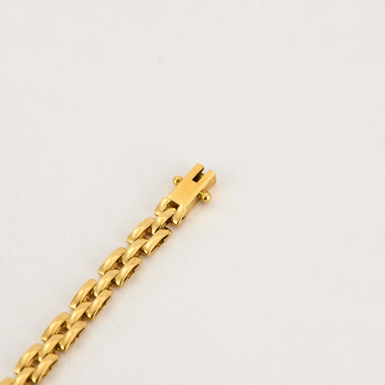 Prestige yellow gold and fine stone bracelet - Image 2