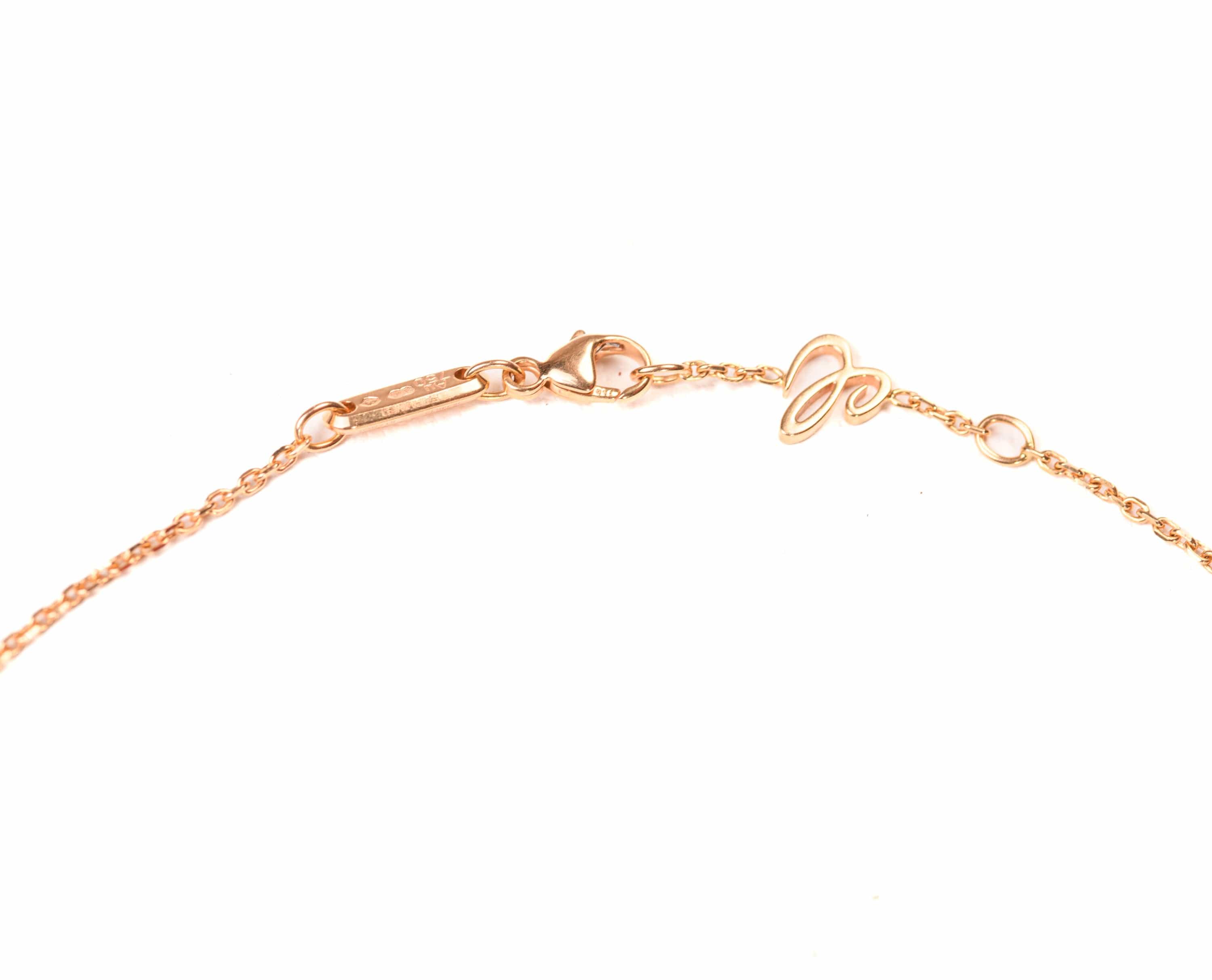 CHOPARD-Necklace Ice Cube pink gold - Image 5