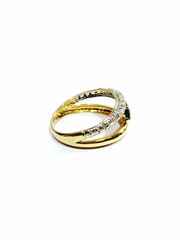 Diamond & sapphire ring - Image 10