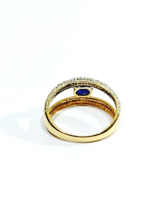 Diamond & sapphire ring - Image 11