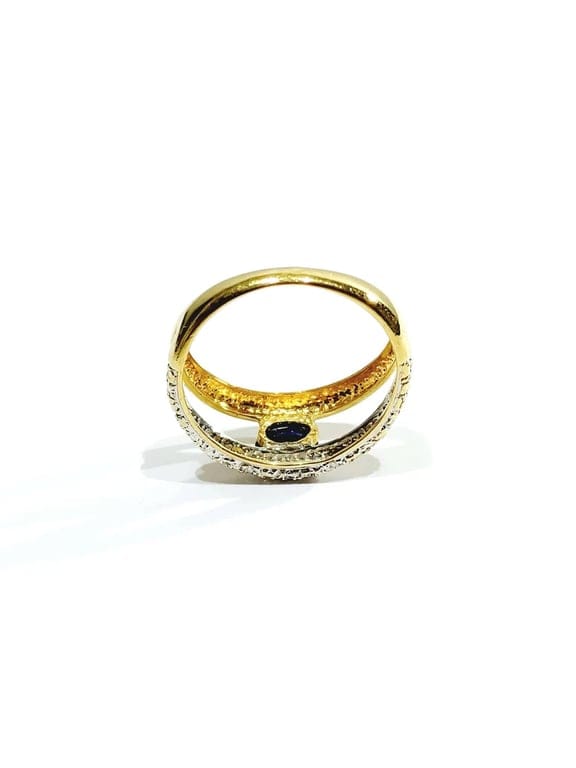 Diamond & sapphire ring - Image 12